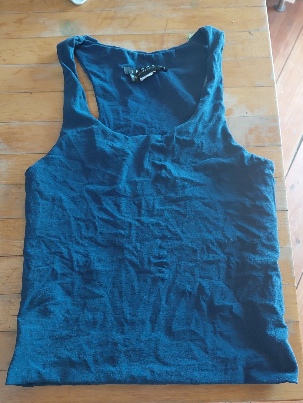 Scoop Neck Tank Top in Teal by